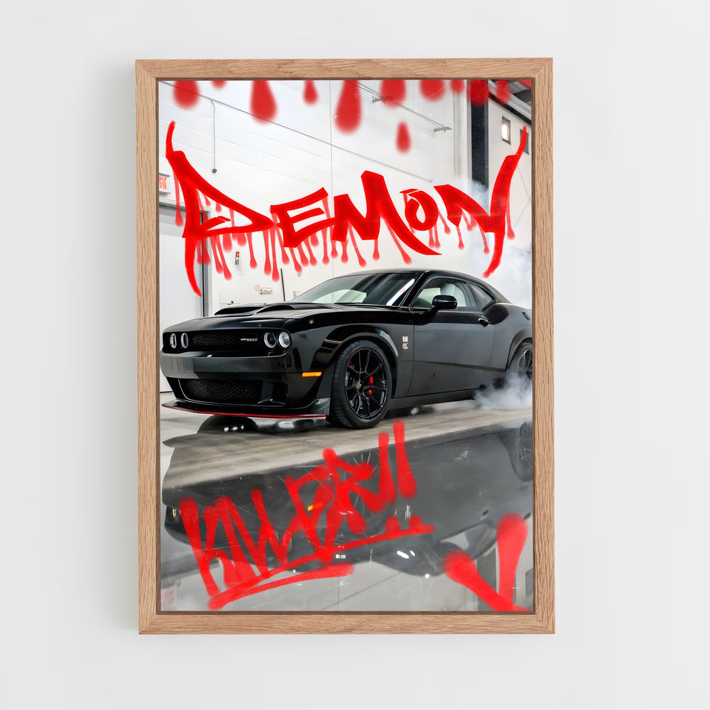 Poster Graffiti Demon 170 – affiche Dodge (vue 4)
